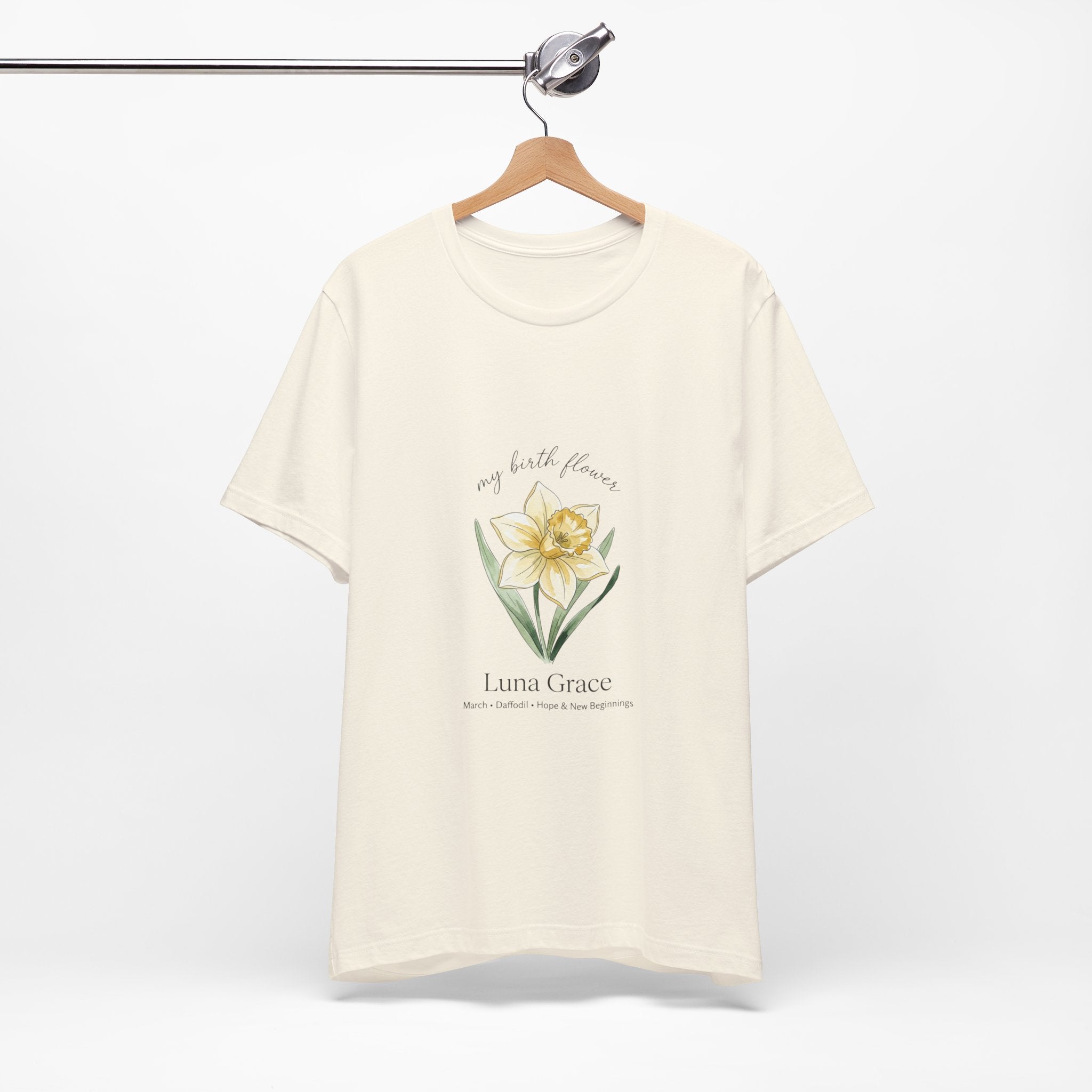 Personalized Botanical Watercolor, Custom Name