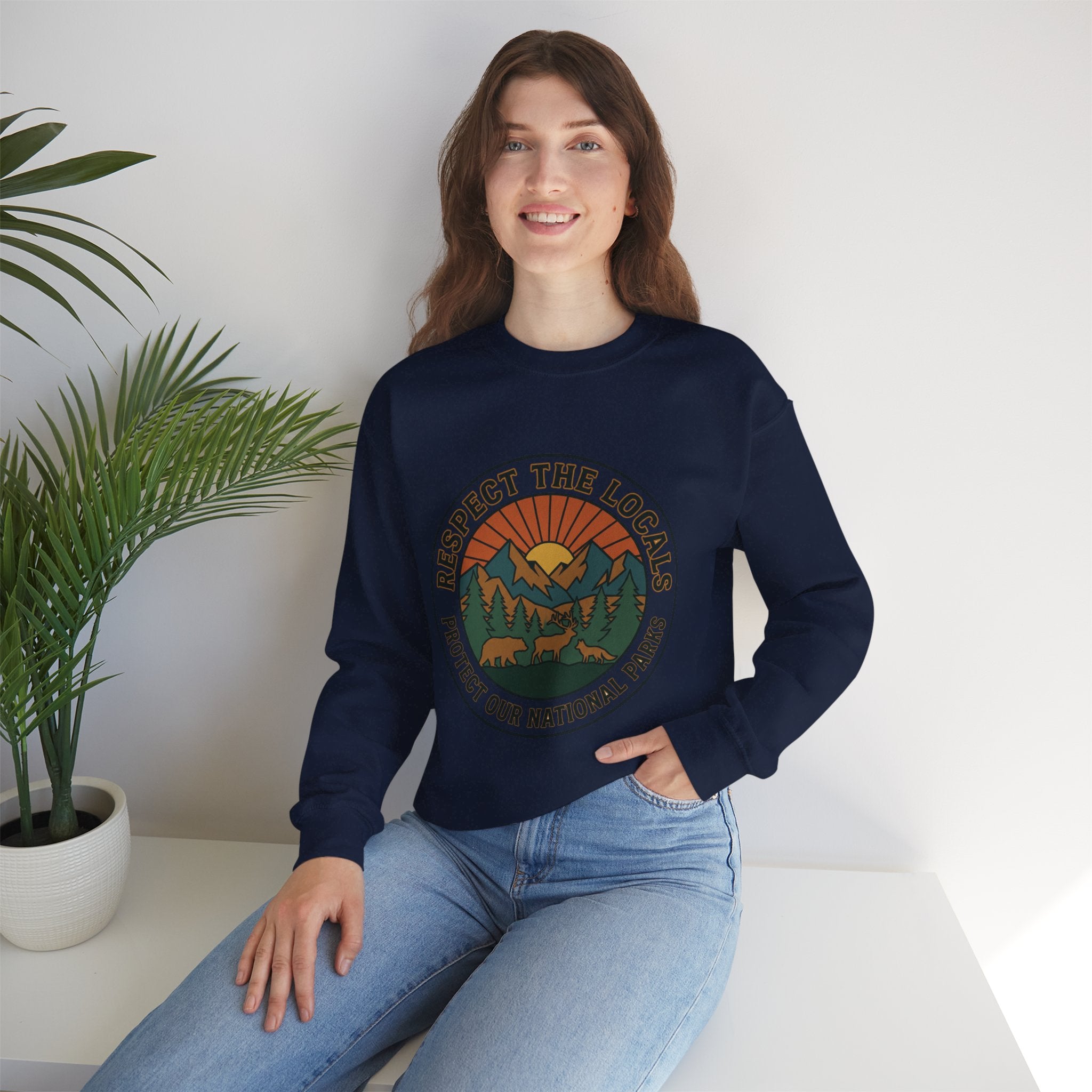 Respect the Locals Patch Crewneck Sweatshirt