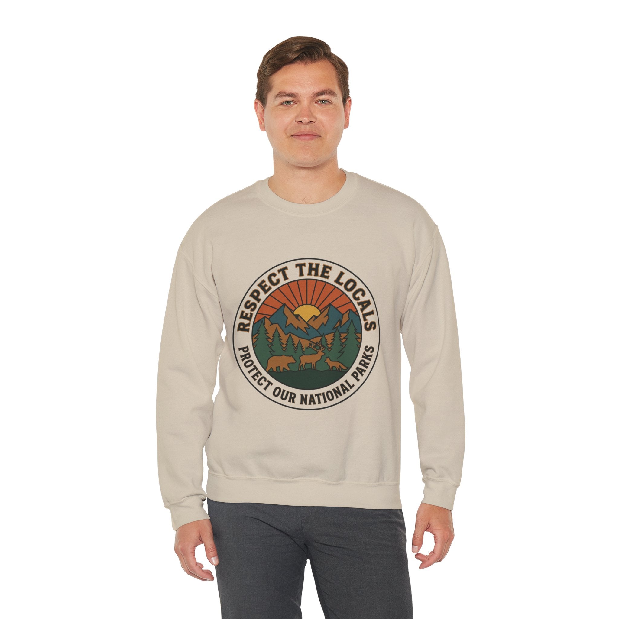 Respect the Locals Patch Crewneck Sweatshirt
