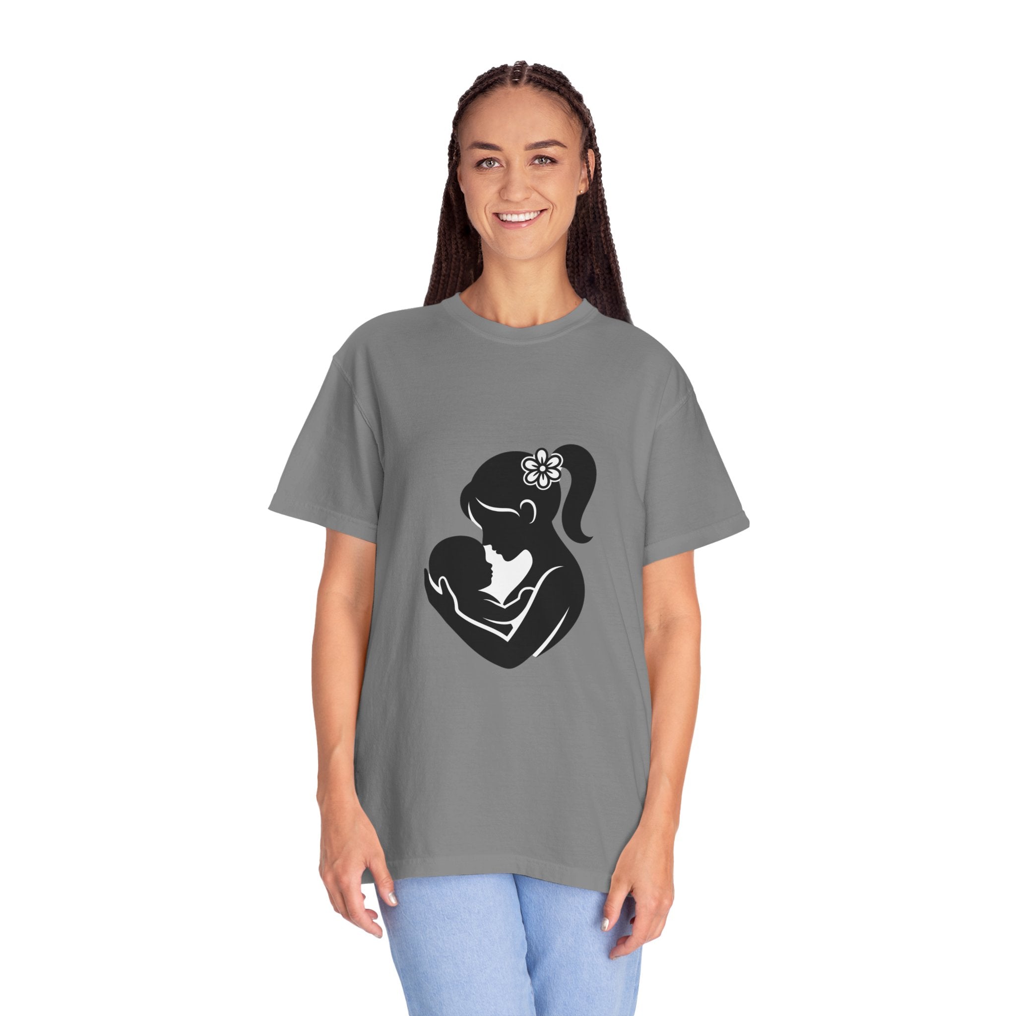 Mom and Baby Silhouette T-Shirt — Nursing & New Mom Gift