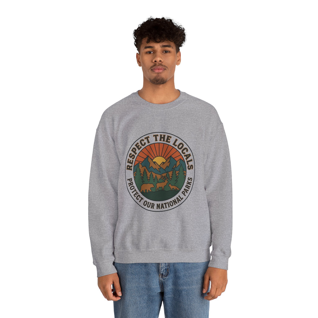 Respect the Locals Patch Crewneck Sweatshirt