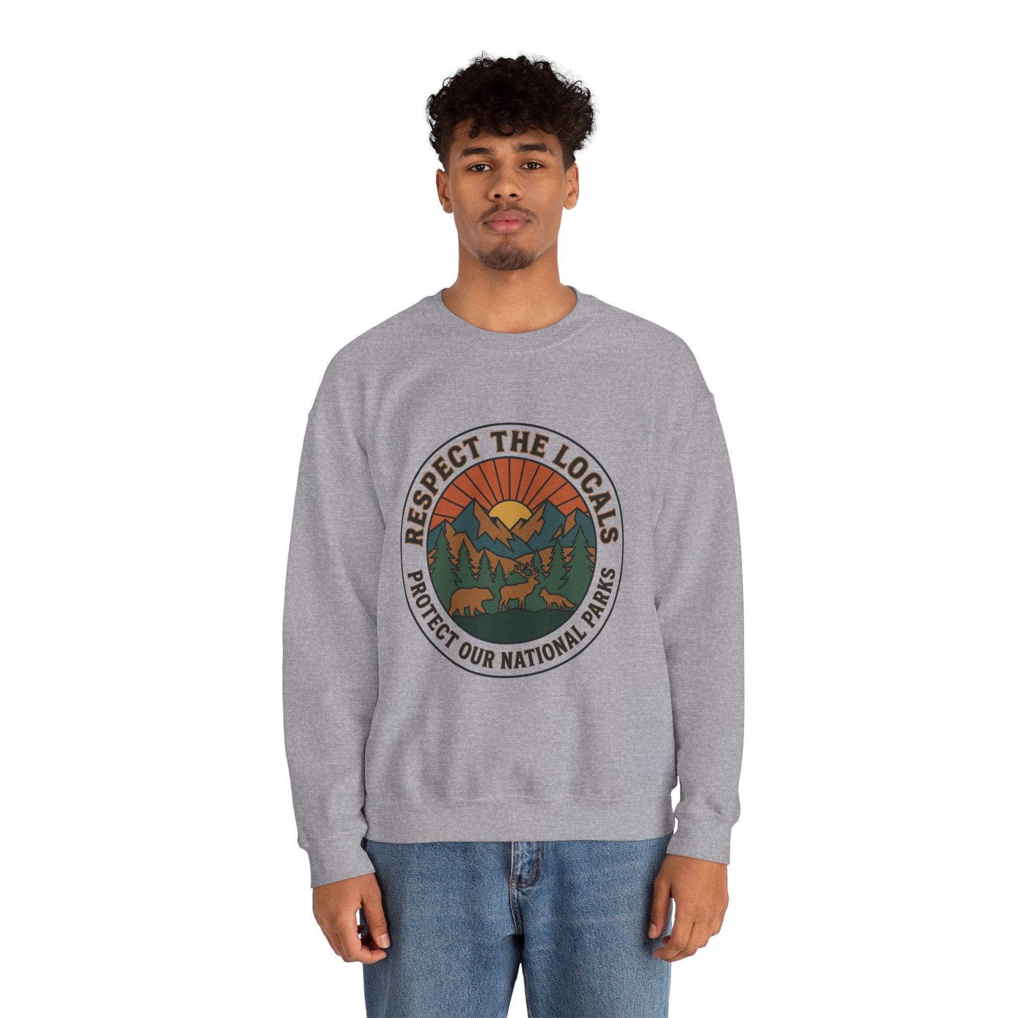 Respect the Locals Patch Crewneck Sweatshirt