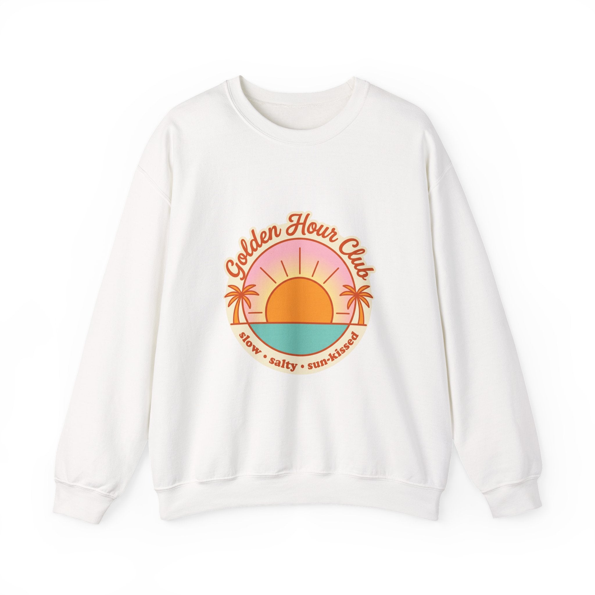 Golden Hour Club sweatshirt | summer aesthetic, coastal vibes, retro pastel
