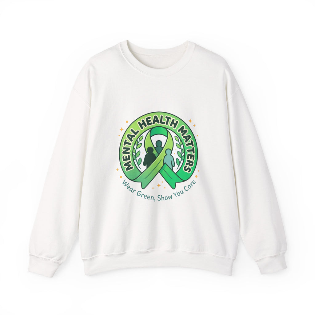 Mental Health Matters Sweatshirt | Trage grüne Schleife zur Sensibilisierung, Selbstfürsorge