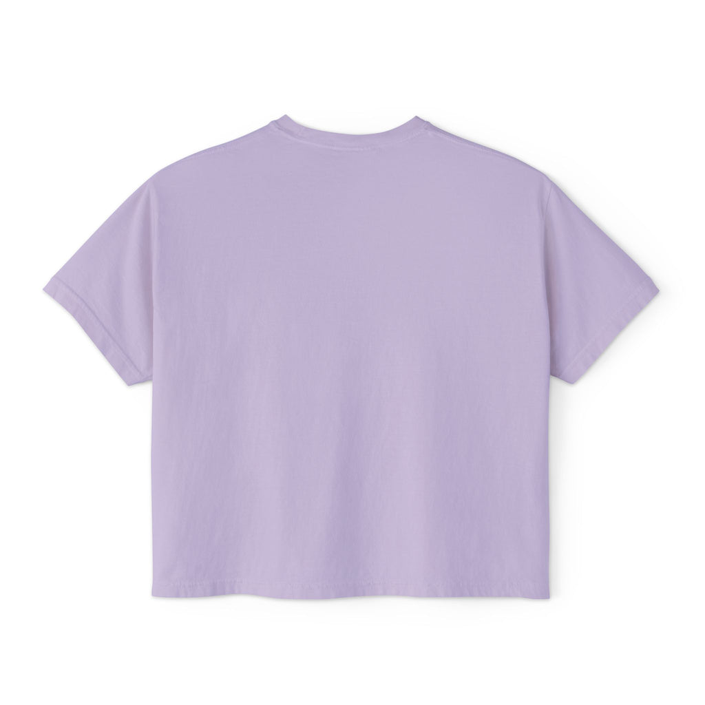 Minimal Pastel 'MOM' Cropped Women's T-Shirt