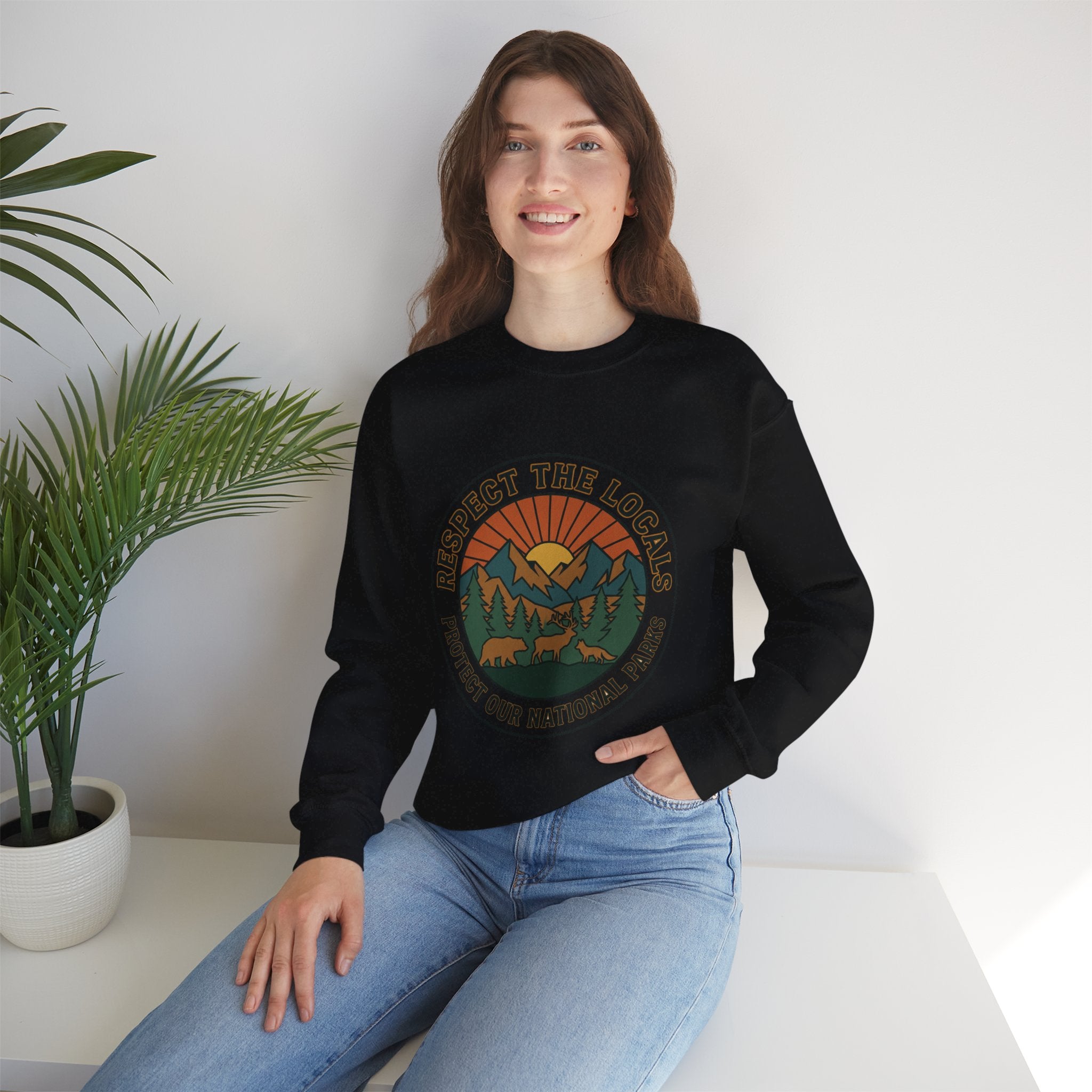 Respect the Locals Patch Crewneck Sweatshirt