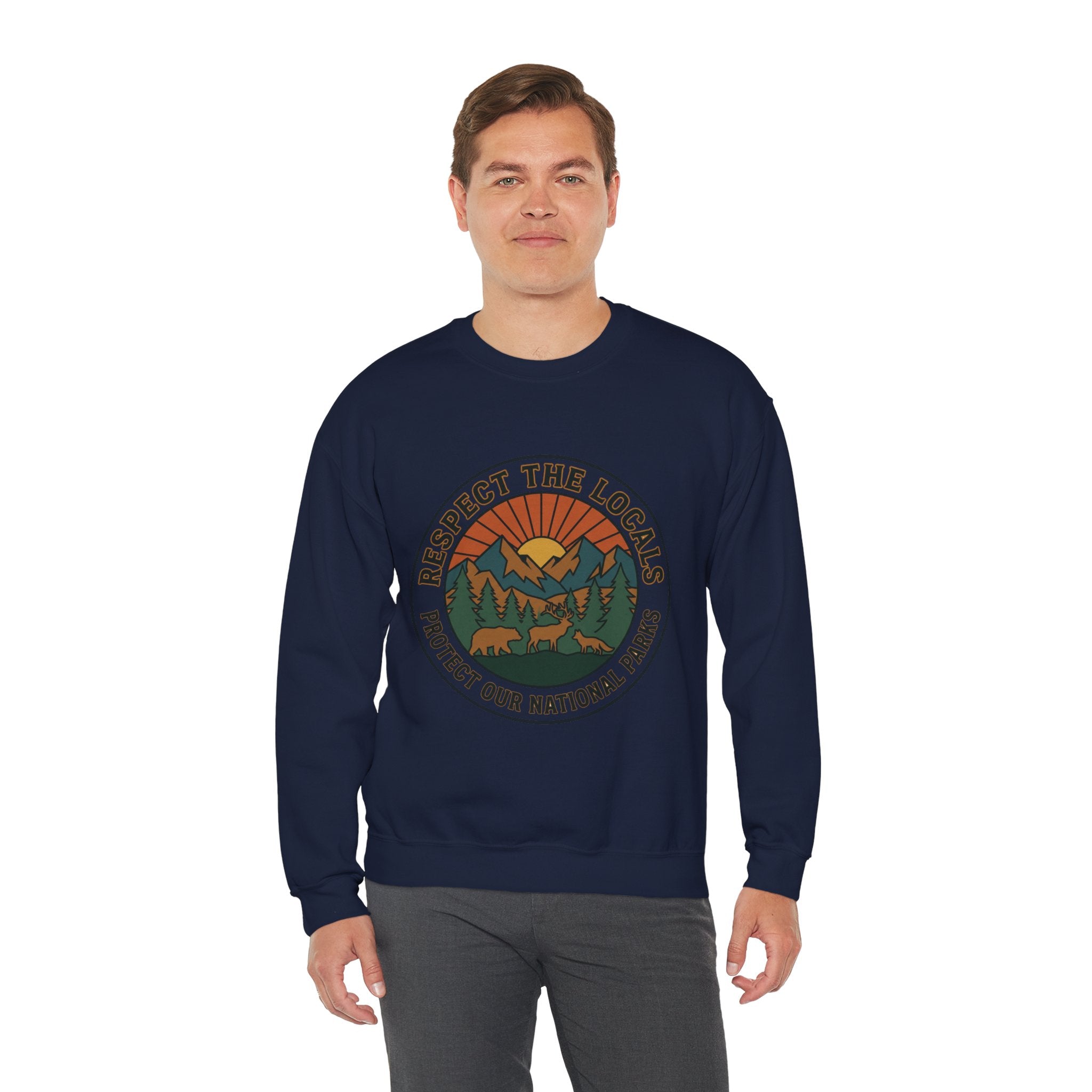 Respect the Locals Patch Crewneck Sweatshirt