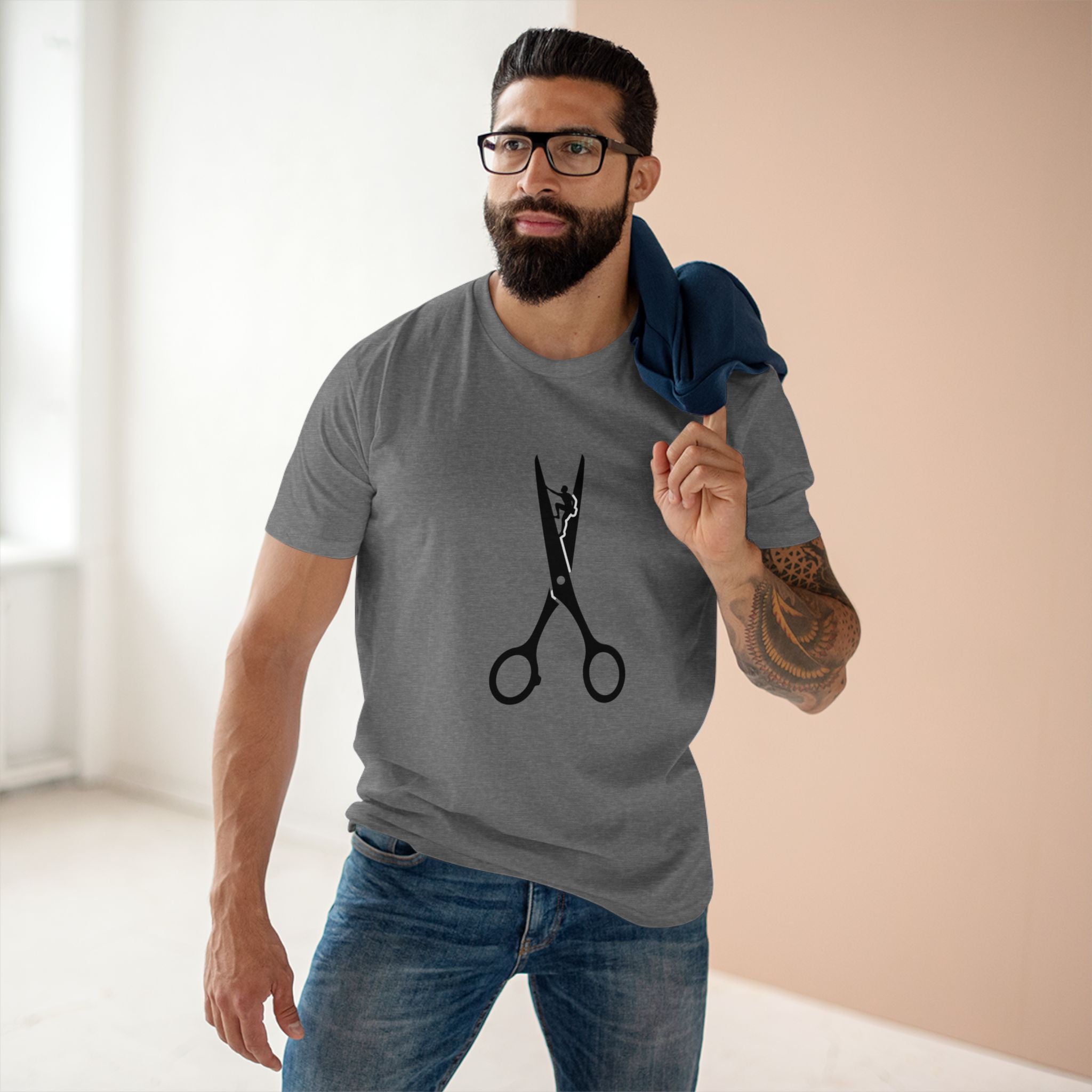 Scissors Graphic Tee — Barber & Stylist Haircut Shirt