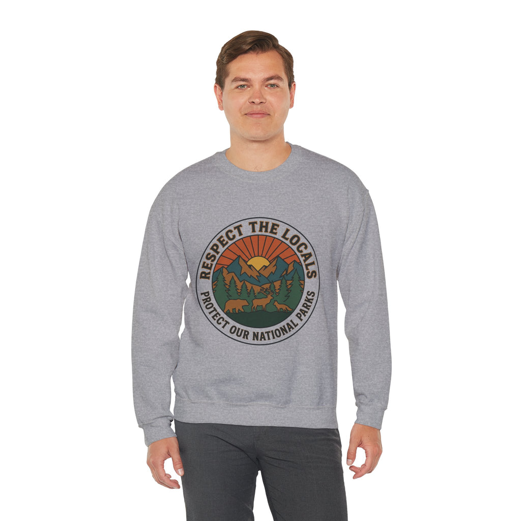 Respect the Locals Patch Crewneck Sweatshirt