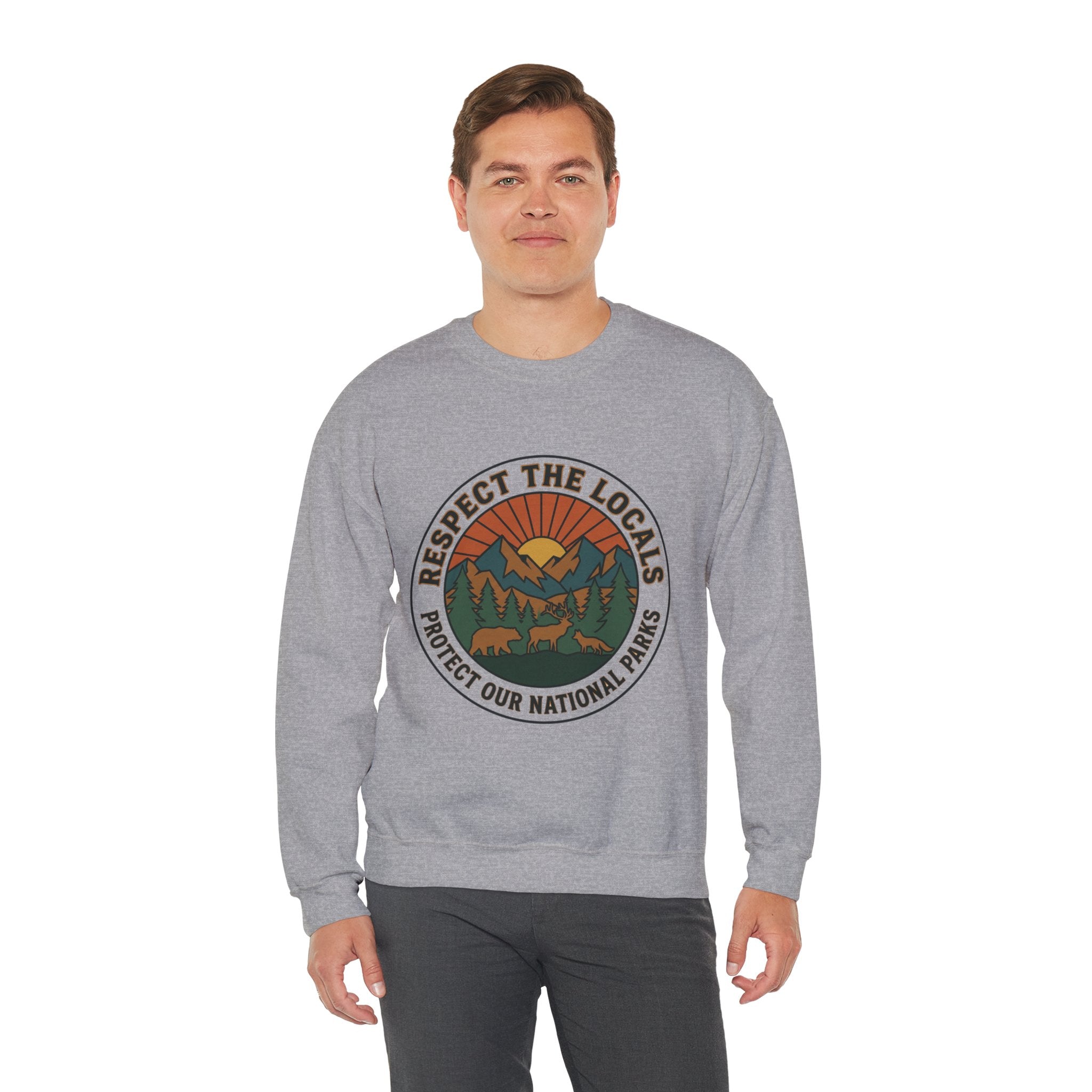Respect the Locals Patch Crewneck Sweatshirt