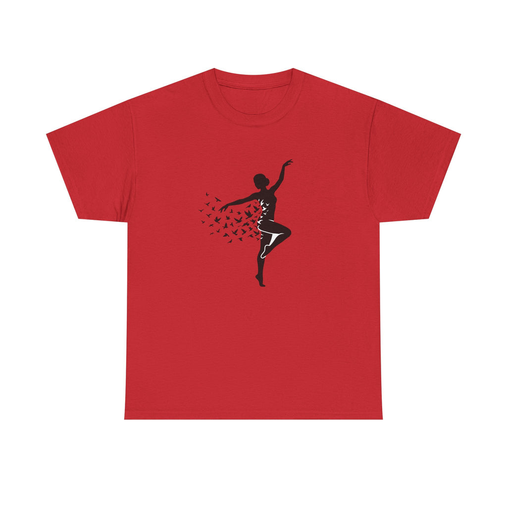 Ballerina Silhouette Tee — Dancer with Butterfly Motif