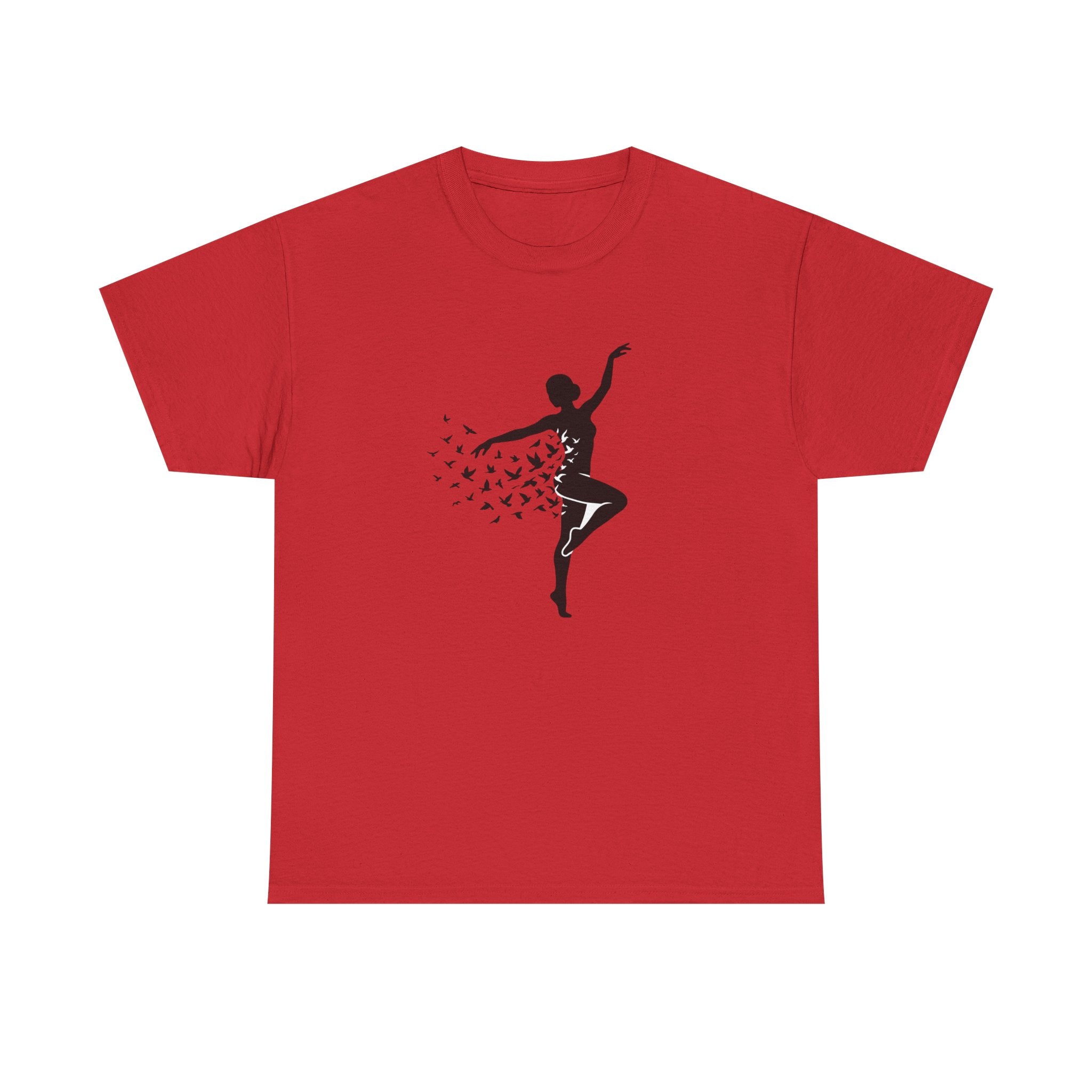 Ballerina Silhouette Tee — Dancer with Butterfly Motif