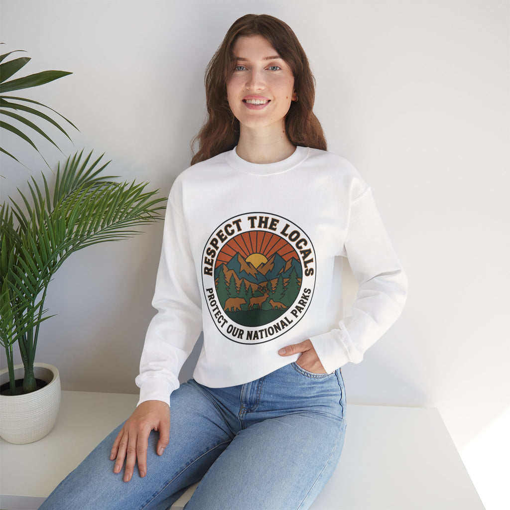 Respect the Locals Patch Crewneck Sweatshirt