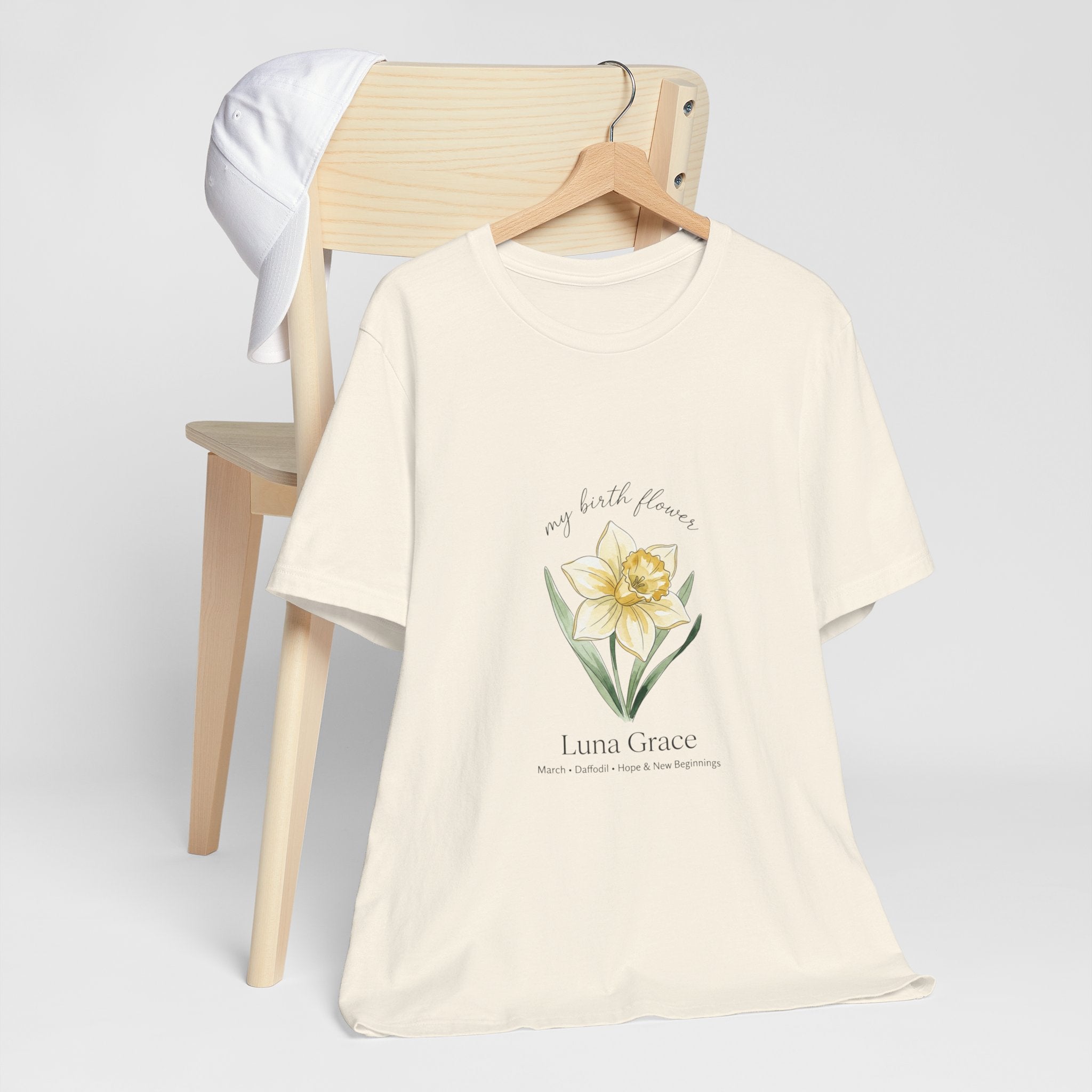 Personalized Botanical Watercolor, Custom Name