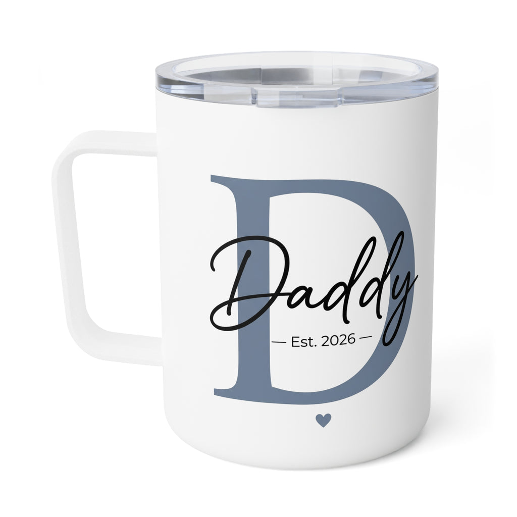 Personalized Initial Insulated Coffee Mug.
