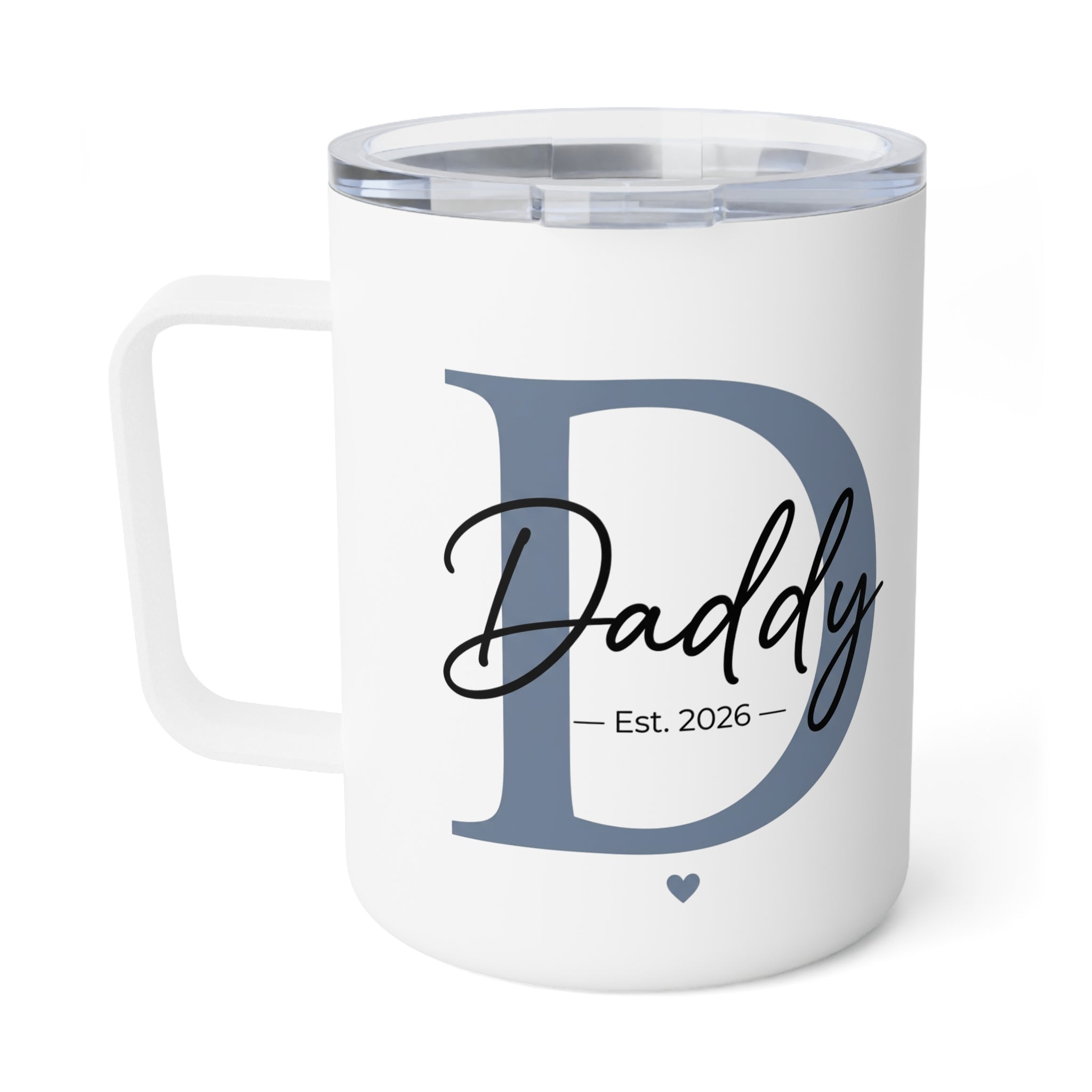 Personalized Initial Insulated Coffee Mug.