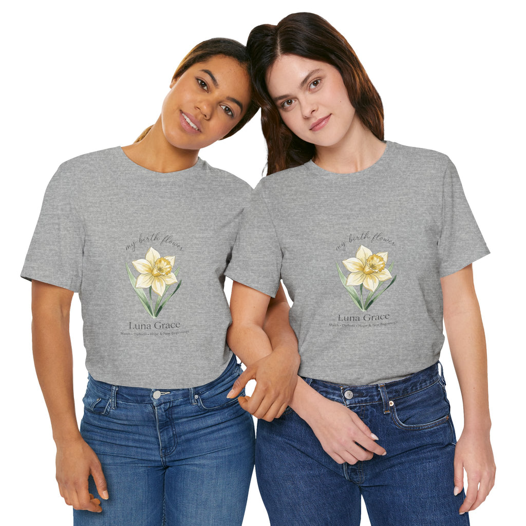 Personalized Botanical Watercolor, Custom Name