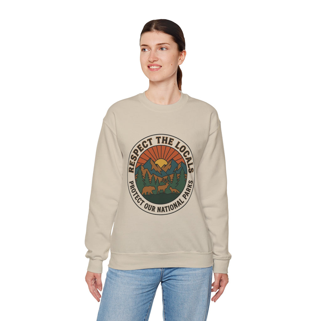 Respect the Locals Patch Crewneck Sweatshirt