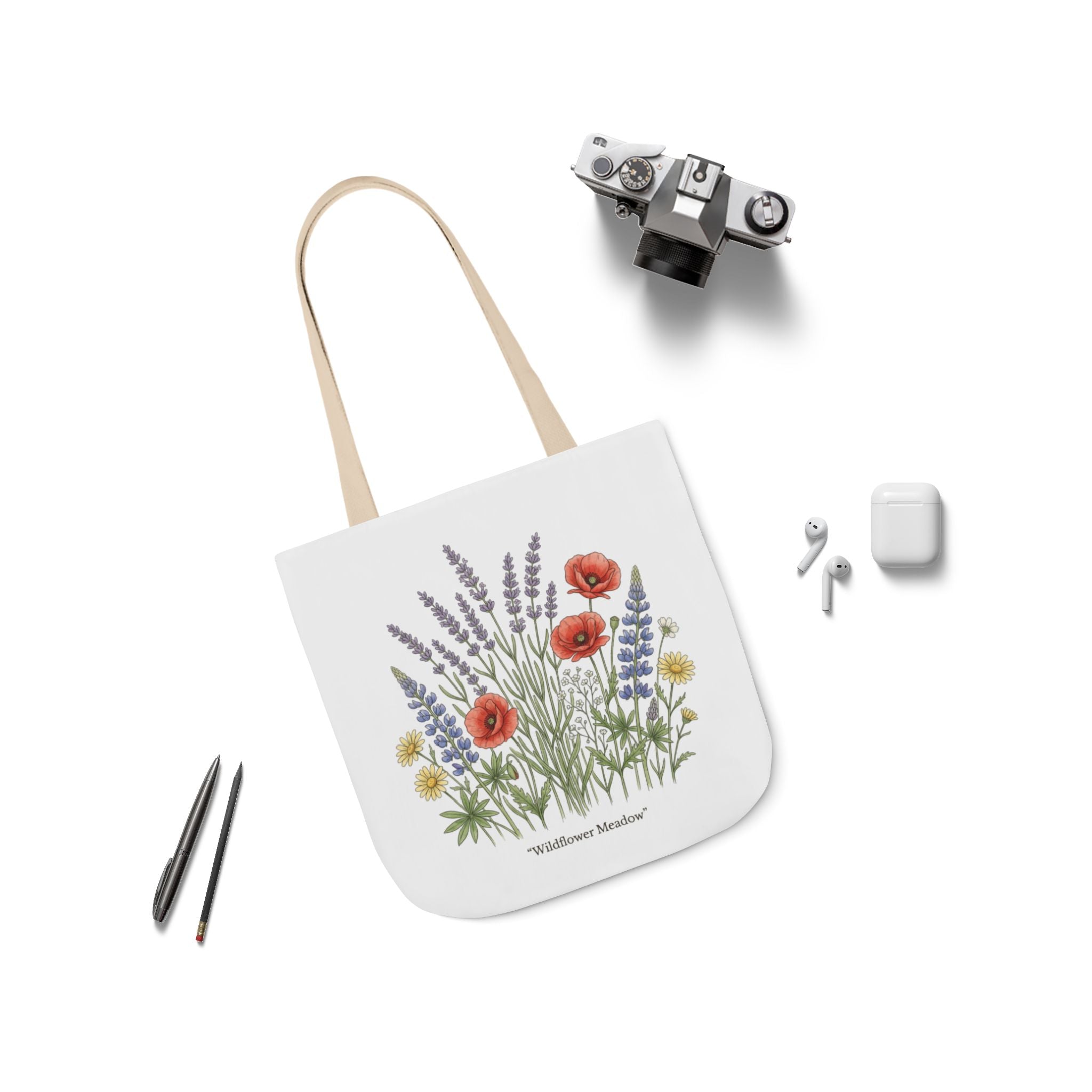 Wildflower Meadow Canvas Tote Bag