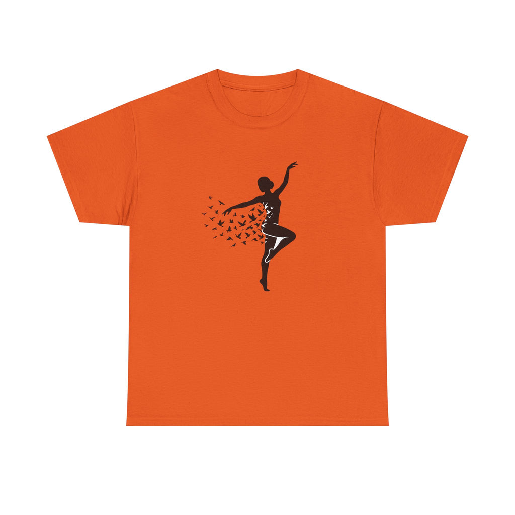 Ballerina Silhouette Tee — Dancer with Butterfly Motif