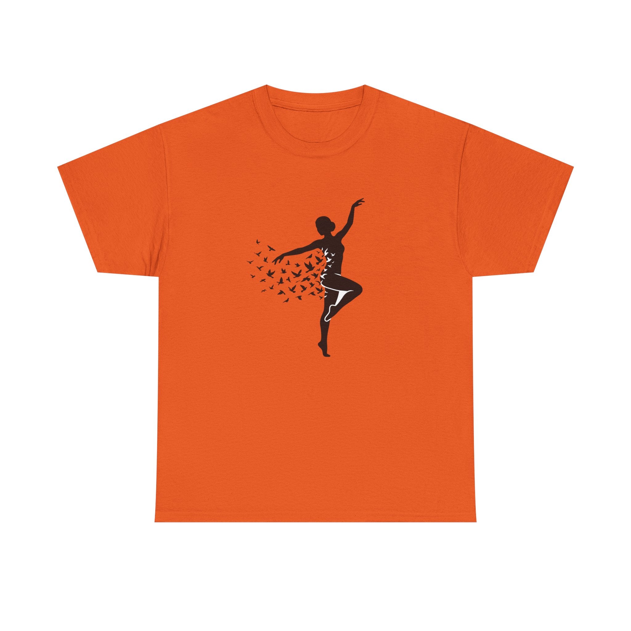 Ballerina Silhouette Tee — Dancer with Butterfly Motif