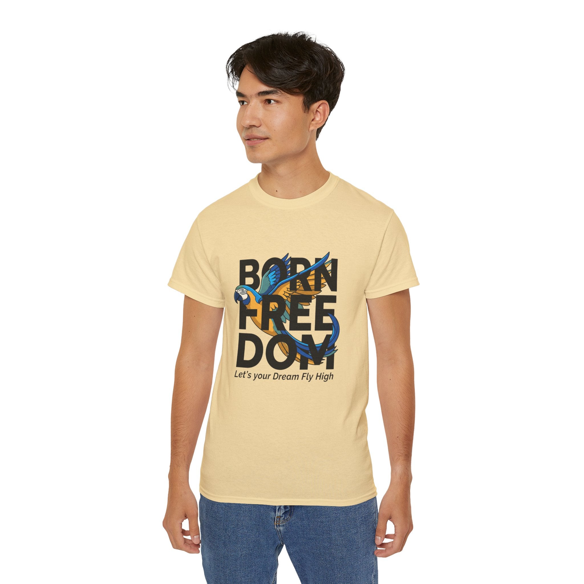 Eagle Graphic "Let’s Your Dream Fly High" Inspirational Tee
