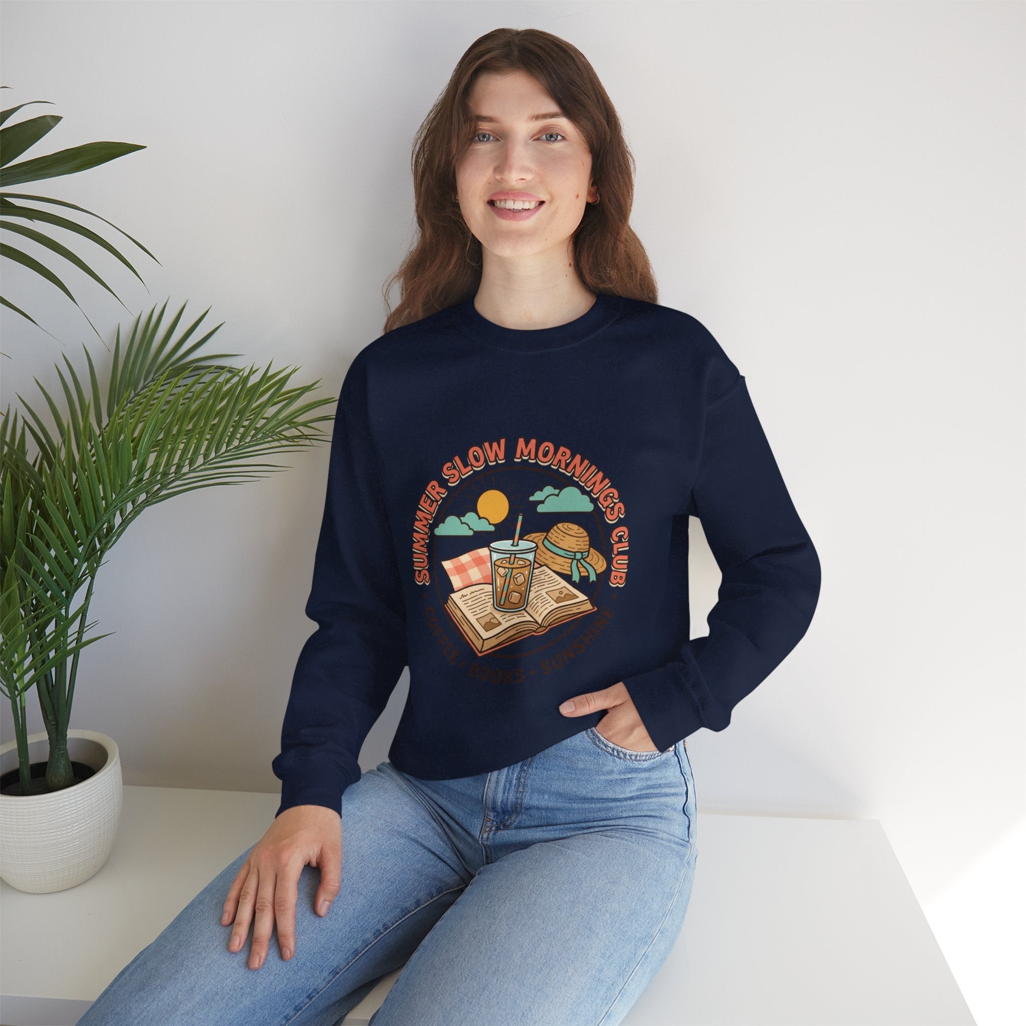 Summer Slow Mornings Crewneck Sweatshirt.