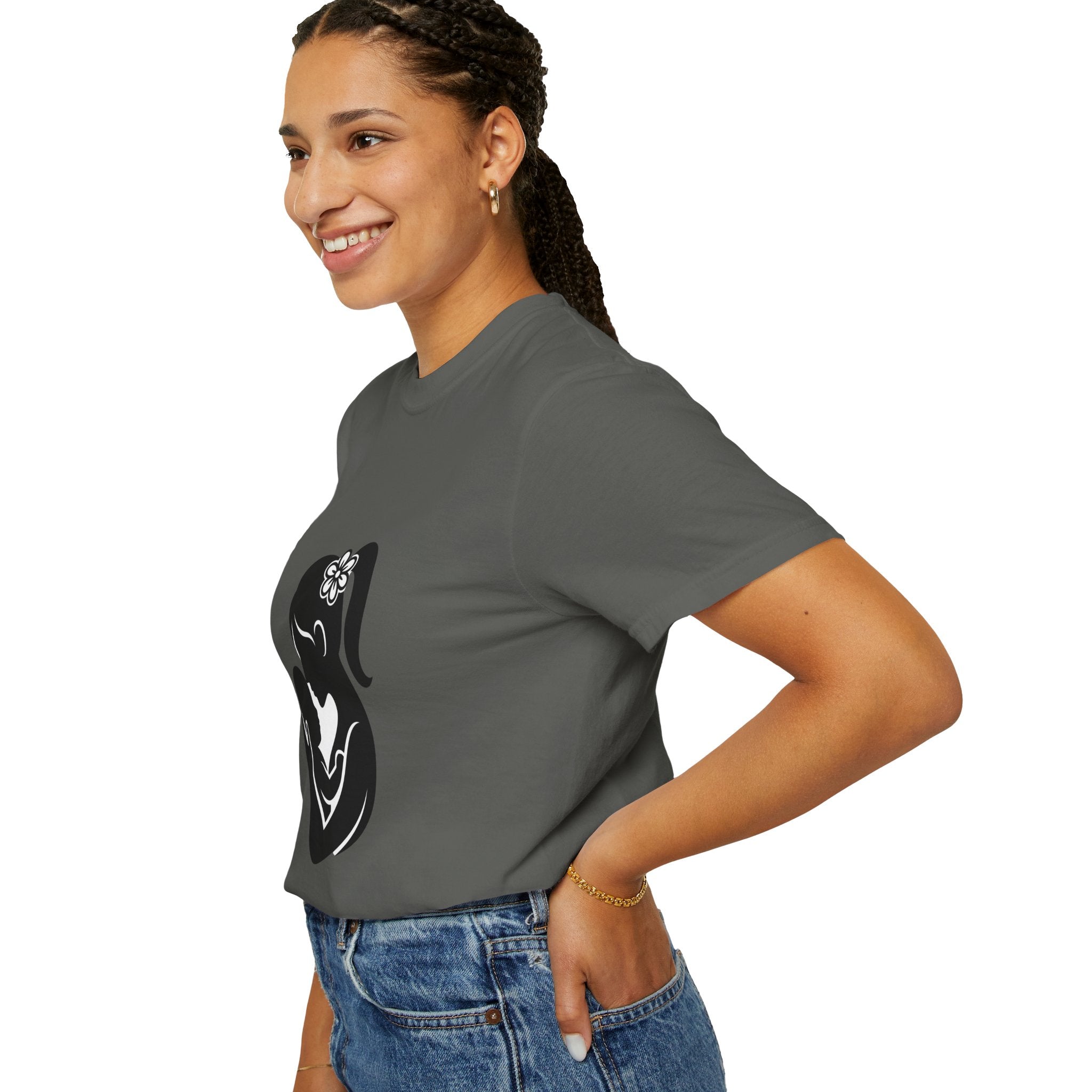 Mom and Baby Silhouette T-Shirt — Nursing & New Mom Gift