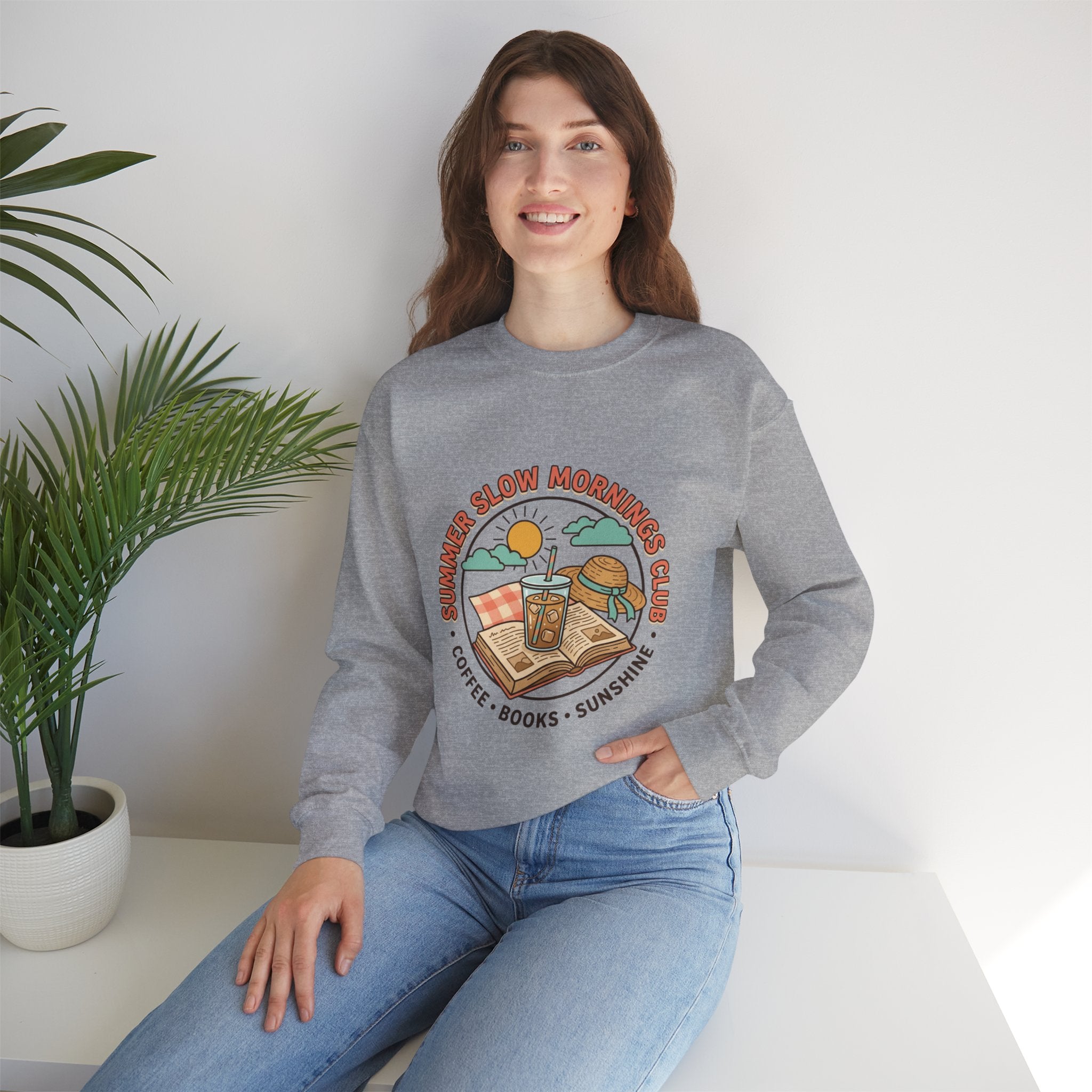Summer Slow Mornings Crewneck Sweatshirt.