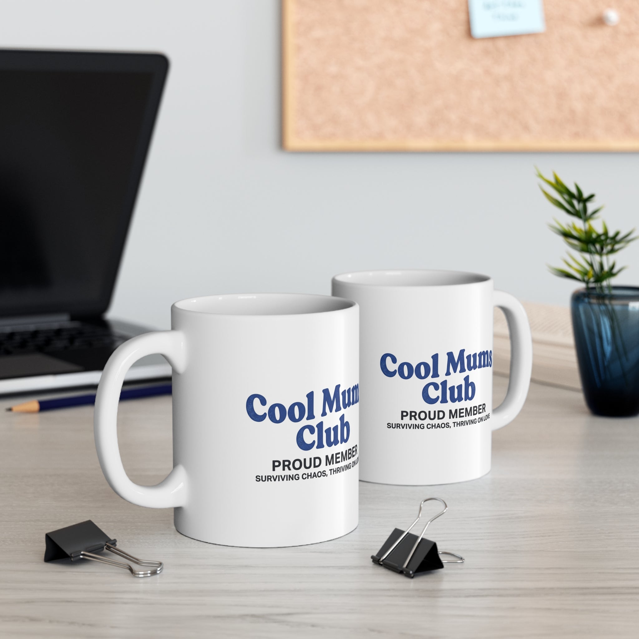 Cool Mums Club Mug — Thriving on Love (11oz Ceramic)