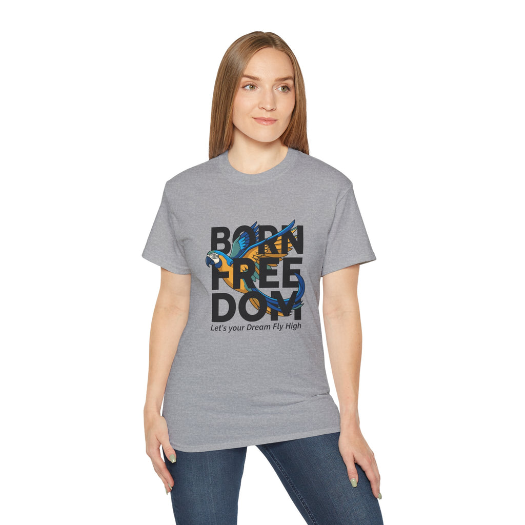 Eagle Graphic "Let’s Your Dream Fly High" Inspirational Tee