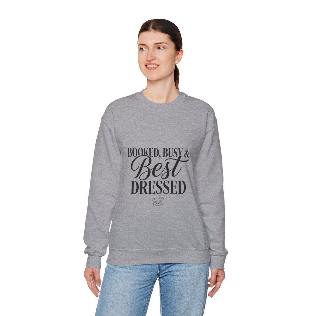 Booked Busy & Best Dressed Sweatshirt | Parisian chic, Boss energy